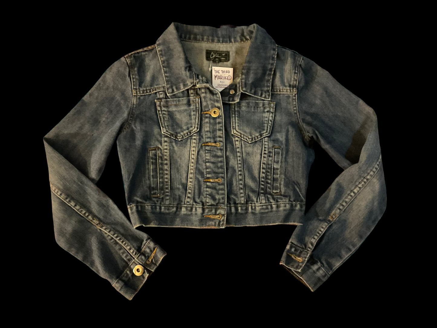 Women’s cropped denim jacket - bunnymoon